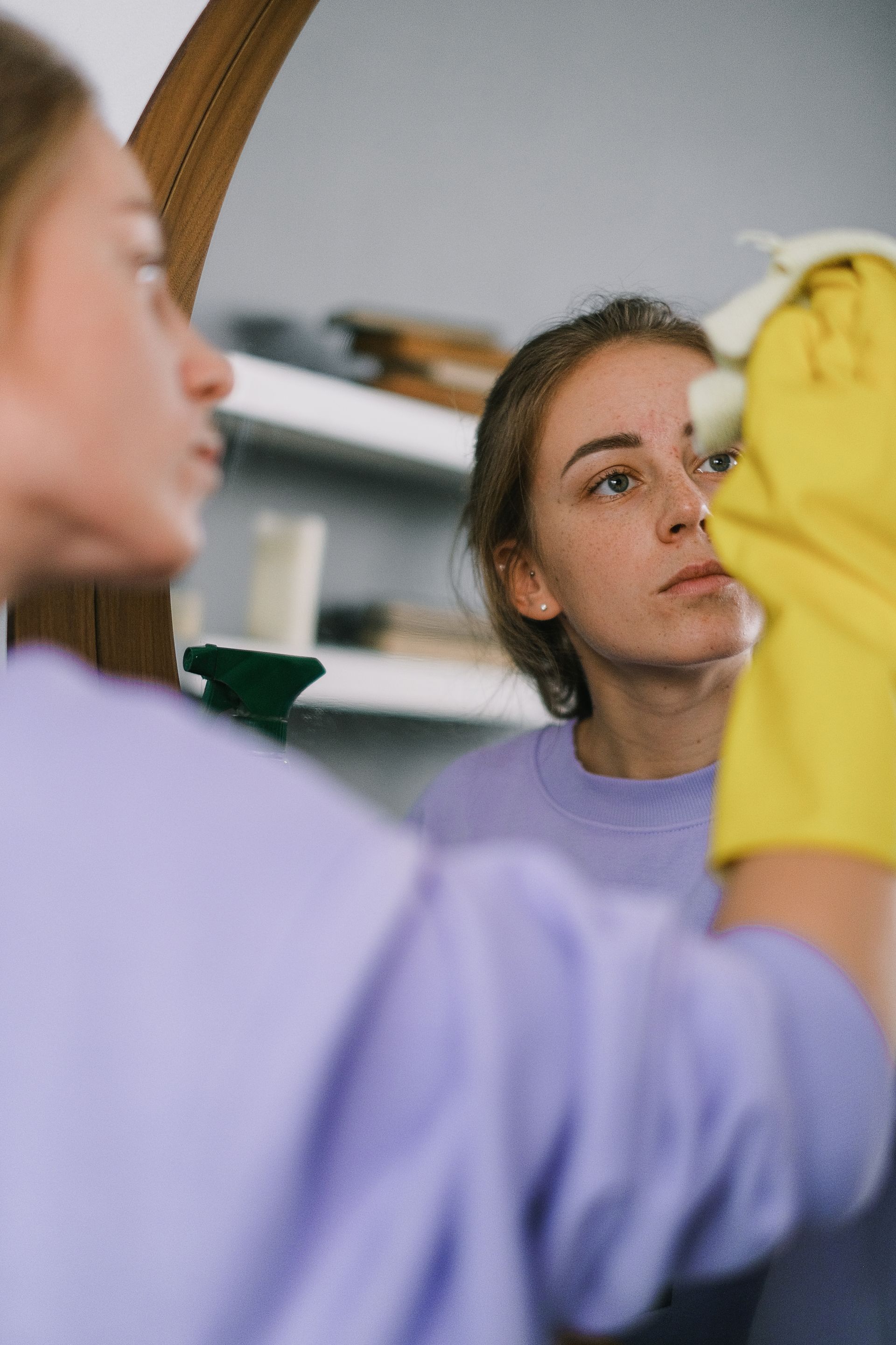 Cleaning a bright home
